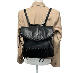 B.O.C.‎ Black Vegan Leather Women’s Backpack Shoulder Bag